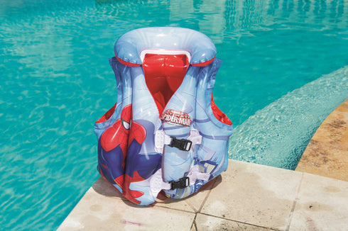 Bestway Kids Swim Vest Spider-man Theme 3-6 Years Inflatable Swimming Vest