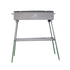 Portable Zinc Iron Alloy 60cm Charcoal Hibachi BBQ Grill with Stainless Steel Rack