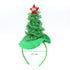 Christmas Headband Green Christmas Tree With Star and Beads