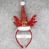 Christmas Headband Santa Hat With Wings Belt