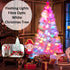 White Christmas Pre-Lit Fibre Optic Tree Ultra-bright Colorful Flashing Lights