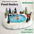Christmas Village Animated LED Musical Pond Hockey