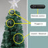 Curtain Lights Christmas Fibre Optic Green Tree Multi-mode Multicolour