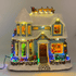 Christmas Village Snowy House Animated Musical Winter Scene with Santa, Reindeer, and Snowman
