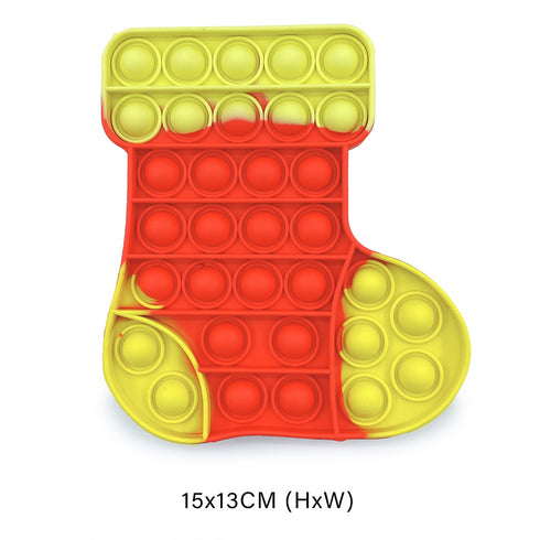 Christmas gifts pop it fidgets push bubble sensory toys - Hat & Stocking Set