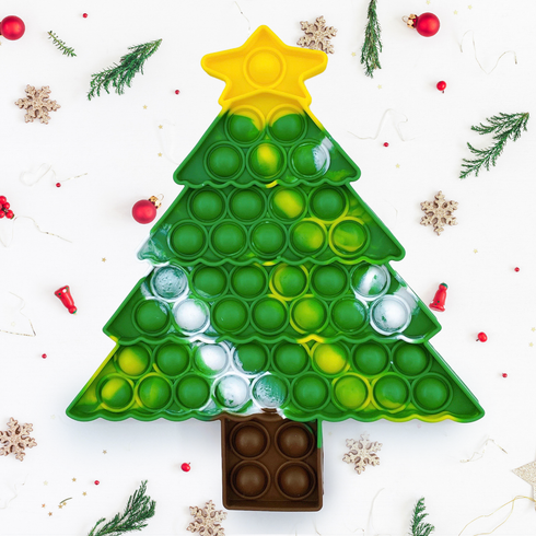 Christmas gifts pop it fidgets push bubble sensory toys - Christmas Tree Jumbo Size