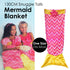 Snuggie Tails Mermaid Blanket One Size 130x50CM