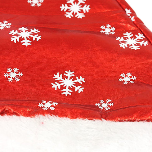 Christmas Hat With White Snowflakes