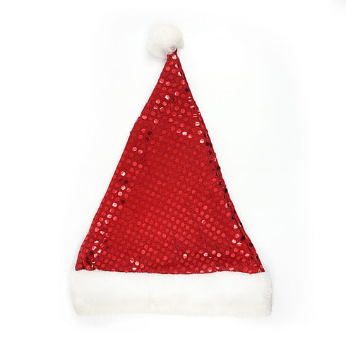 Christmas Hat With Shiny Red Sequins