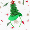 Christmas Headband Green Christmas Tree With Star and Beads