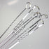 38CM Set of 10 Stainless Steel BBQ Grill Flat Skewer