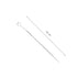 38CM Set of 10 Stainless Steel BBQ Grill Flat Skewer