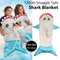 Snuggie Tails Shark Blanket One Size 120x50CM