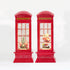Christmas Telephone Booth Hurricane Led Light Lantern With Swirling Confetti