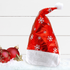 Christmas Hat With White Snowflakes