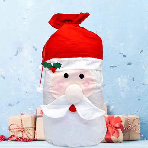 87CM Christmas Gift Bag Drawstring Felt Jumbo Size Santa Sack