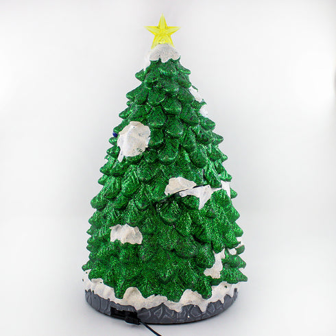 Christmas Village Animated Moving Rotating Train in Tree Musical LED Light Up