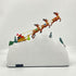 Christmas Snowy Hillside Village with Reindeer and Animated Musical Winter Scene