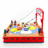 Christmas Village Winter Carnival Spinning Teacups Animated Musical Light-up Theme Park