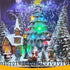 Christmas Musical Box Large TV with Snowing Light-up Village Scene