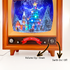 Christmas Musical Box Large TV with Snowing Light-up Village Scene