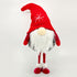 Light Up Standing Santa Claus Gnome with Extendable Legs and Bendable Hat Stuffed Doll for Christmas Decoration