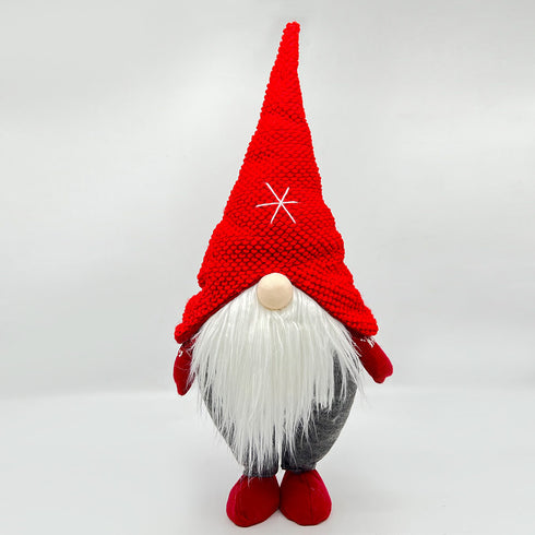 Light Up Standing Santa Claus Gnome with White Beard for Christmas Decoration