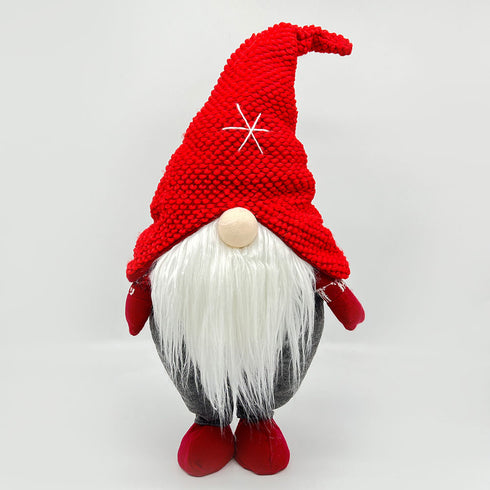 Light Up Standing Santa Claus Gnome with White Beard for Christmas Decoration