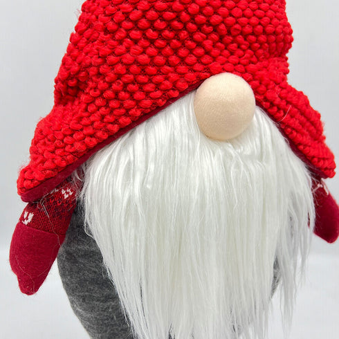 Light Up Standing Santa Claus Gnome with White Beard for Christmas Decoration