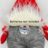 Light Up Standing Santa Claus Gnome with White Beard for Christmas Decoration