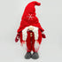 Light Up Standing Santa Claus Gnome with White Beard and Braids for Christmas Decoration