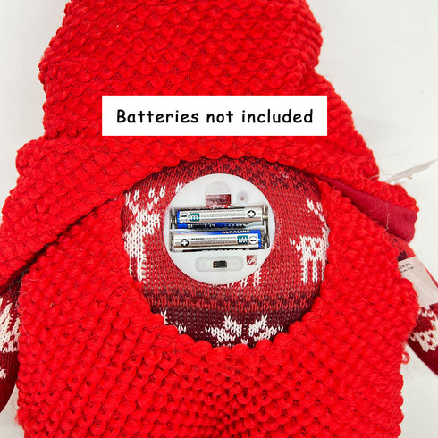 Light Up Standing Santa Claus Gnome with White Beard and Braids for Christmas Decoration