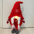 Light Up Standing Santa Claus Gnome with White Beard and Braids for Christmas Decoration
