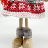 Light-up Standing Reindeer Stuffed Doll Wearing Skirt & Scarf Christmas Decoration