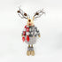 Light-up Standing Reindeer Stuffed Doll Wearing Pants & Scarf Christmas Decoration