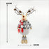 Light-up Standing Reindeer Stuffed Doll Wearing Pants & Scarf Christmas Decoration