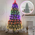 Snowy White-Tipped Pre-Lit Fibre Optic Christmas Tree with 8-Mode Multicolour Lights