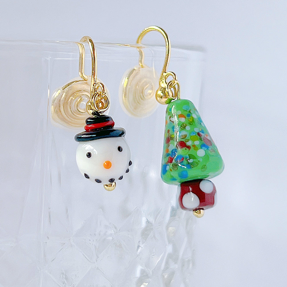 Xmas clip hot sale on earrings